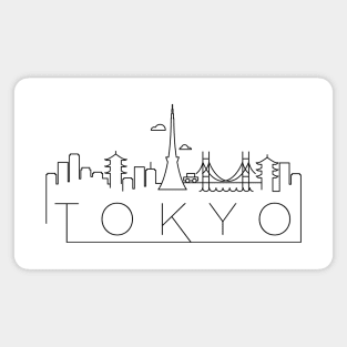 Tokyo Minimal Skyline Magnet